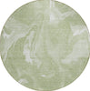 Piper Looms Chantille Abstract ACN802 Aloe Machine Washable Area Rug Round Main Image