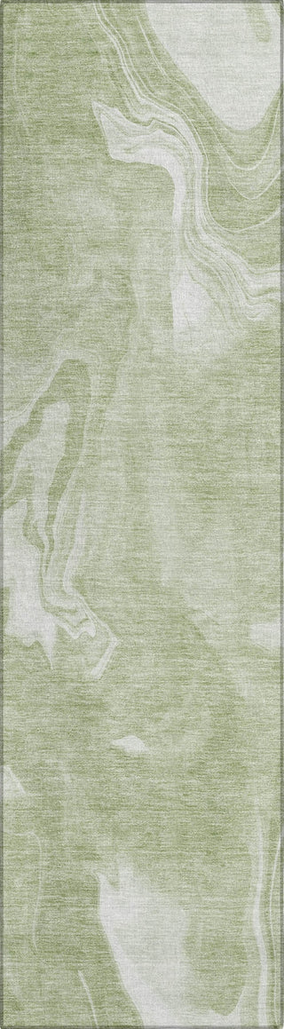 Piper Looms Chantille Abstract ACN802 Aloe Machine Washable Area Rug Runner Main Image