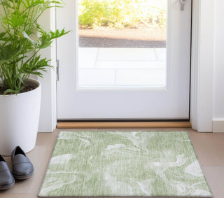 Piper Looms Chantille Abstract ACN802 Aloe Machine Washable Area Rug Scatter Lifestyle Image Feature