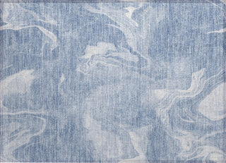 Piper Looms Chantille Abstract ACN802 Blue Machine Washable Area Rug Scatter Main Image