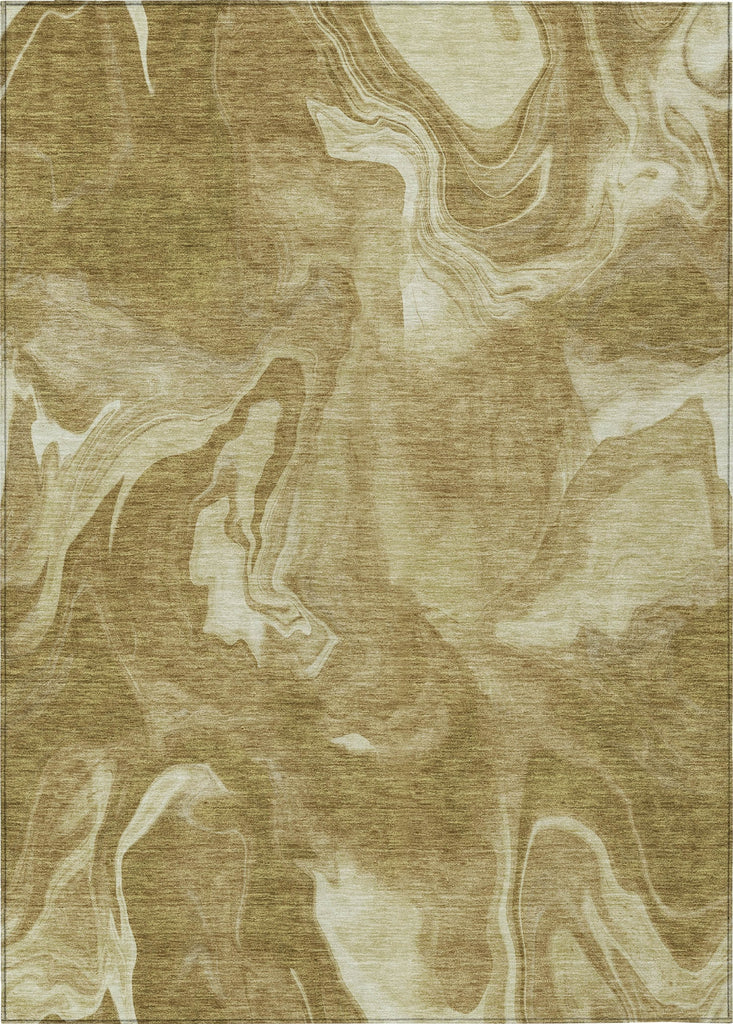 Piper Looms Chantille Abstract ACN802 Brown Machine Washable Area Rug main image