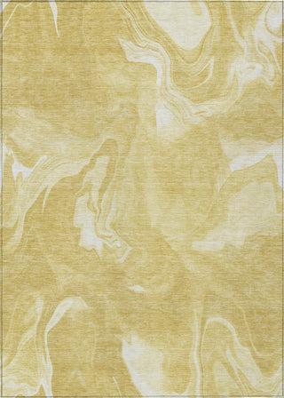Piper Looms Chantille Abstract ACN802 Gold Machine Washable Area Rug main image