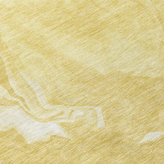 Piper Looms Chantille Abstract ACN802 Gold Machine Washable Area Rug Swatch Image