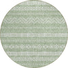 Piper Looms Chantille Southwest ACN803 Aloe Machine Washable Area Rug Round Main Image