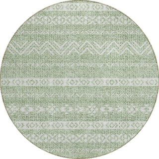 Piper Looms Chantille Southwest ACN803 Aloe Machine Washable Area Rug Round Main Image