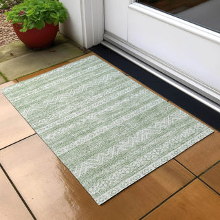 Piper Looms Chantille Southwest ACN803 Aloe Machine Washable Area Rug Scatter Outdoor Lifestyle Image Feature