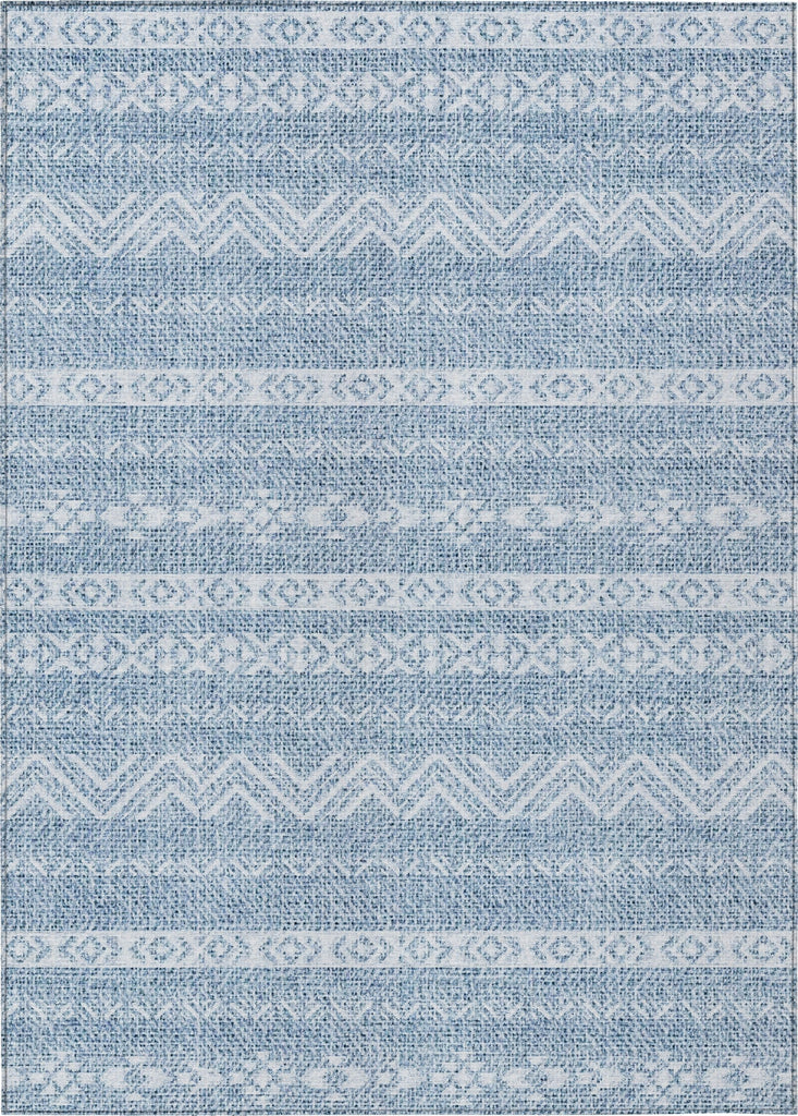 Piper Looms Chantille Southwest ACN803 Blue Machine Washable Area Rug main image