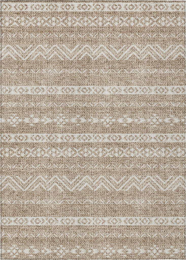 Piper Looms Chantille Southwest ACN803 Brown Machine Washable Area Rug main image