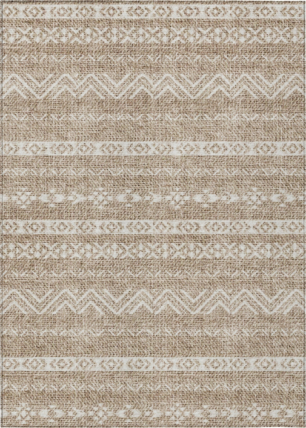 Piper Looms Chantille Southwest ACN803 Brown Machine Washable Area Rug ...