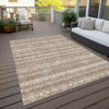 Piper Looms Chantille Southwest ACN803 Brown Machine Washable Area Rug Outdoor Lifestyle Image Feature