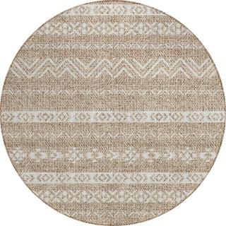 Piper Looms Chantille Southwest ACN803 Brown Machine Washable Area Rug Round Main Image