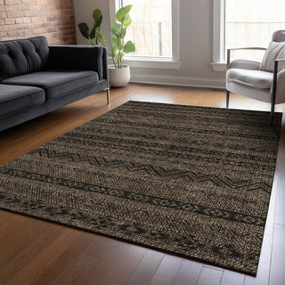 Piper Looms Chantille Southwest ACN803 Chocolate Machine Washable Area Rug Lifestyle Image Feature