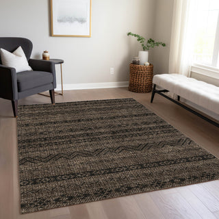 Piper Looms Chantille Southwest ACN803 Chocolate Machine Washable Area Rug Lifestyle Image Feature