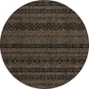 Piper Looms Chantille Southwest ACN803 Chocolate Machine Washable Area Rug Round Main Image