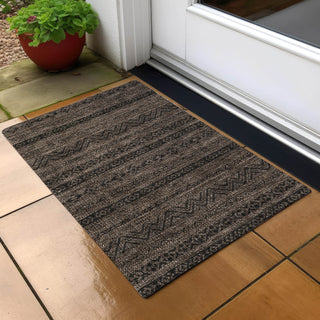 Piper Looms Chantille Southwest ACN803 Chocolate Machine Washable Area Rug Scatter Outdoor Lifestyle Image Feature