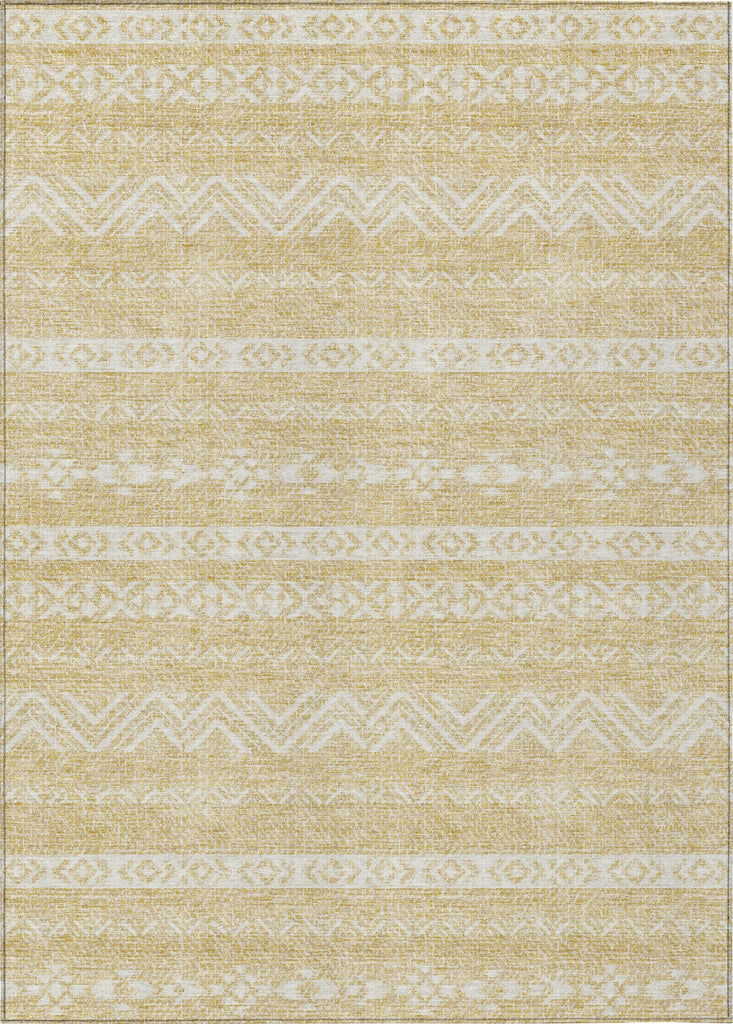 Piper Looms Chantille Southwest ACN803 Gold Machine Washable Area Rug main image