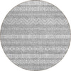 Piper Looms Chantille Southwest ACN803 Gray Machine Washable Area Rug Round Main Image