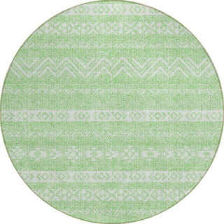 Piper Looms Chantille Southwest ACN803 Lime Machine Washable Area Rug Round Main Image