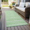 Piper Looms Chantille Southwest ACN803 Lime Machine Washable Area Rug Runner Outdoor Lifestyle Image Feature