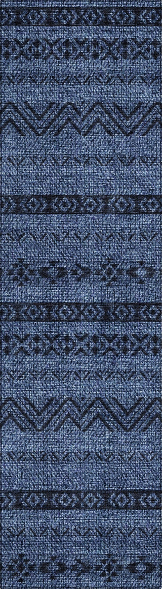 Piper Looms Chantille Southwest ACN803 Navy Machine Washable Area Rug Runner Main Image