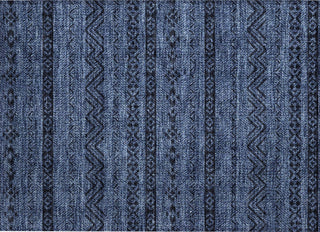 Piper Looms Chantille Southwest ACN803 Navy Machine Washable Area Rug Scatter Main Image