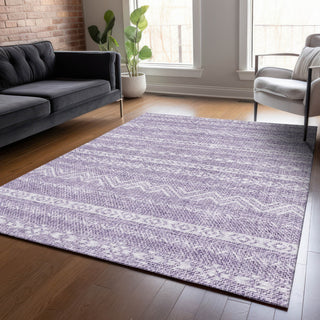 Piper Looms Chantille Southwest ACN803 Purple Machine Washable Area Rug Lifestyle Image Feature