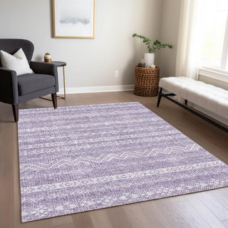 Piper Looms Chantille Southwest ACN803 Purple Machine Washable Area Rug Lifestyle Image Feature