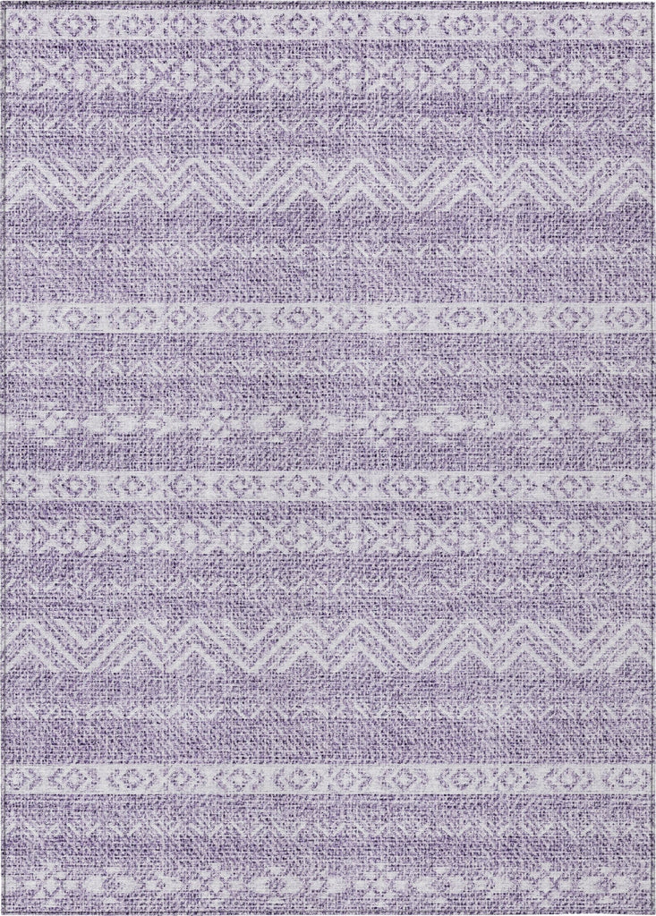 Piper Looms Chantille Southwest ACN803 Purple Machine Washable Area Rug main image