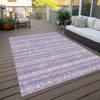 Piper Looms Chantille Southwest ACN803 Purple Machine Washable Area Rug Outdoor Lifestyle Image Feature