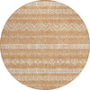 Piper Looms Chantille Southwest ACN803 Terracotta Machine Washable Area Rug Round Main Image
