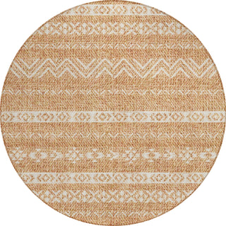 Piper Looms Chantille Southwest ACN803 Terracotta Machine Washable Area Rug Round Main Image