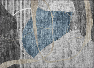 Piper Looms Chantille Modern ACN804 Blue Machine Washable Area Rug Scatter Main Image