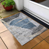 Piper Looms Chantille Modern ACN804 Blue Machine Washable Area Rug Scatter Outdoor Lifestyle Image Feature