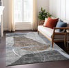 Piper Looms Chantille Modern ACN804 Chocolate Machine Washable Area Rug Lifestyle Image Feature