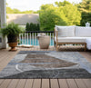 Piper Looms Chantille Modern ACN804 Chocolate Machine Washable Area Rug Outdoor Lifestyle Image Feature