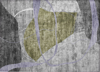 Piper Looms Chantille Modern ACN804 Olive Machine Washable Area Rug Scatter Main Image