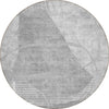 Piper Looms Chantille Modern ACN805 Gray Machine Washable Area Rug Round Main Image