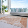 Piper Looms Chantille Modern ACN805 Salmon Machine Washable Area Rug Outdoor Lifestyle Image Feature