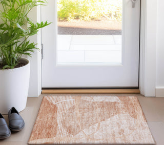 Piper Looms Chantille Modern ACN805 Salmon Machine Washable Area Rug Scatter Lifestyle Image Feature