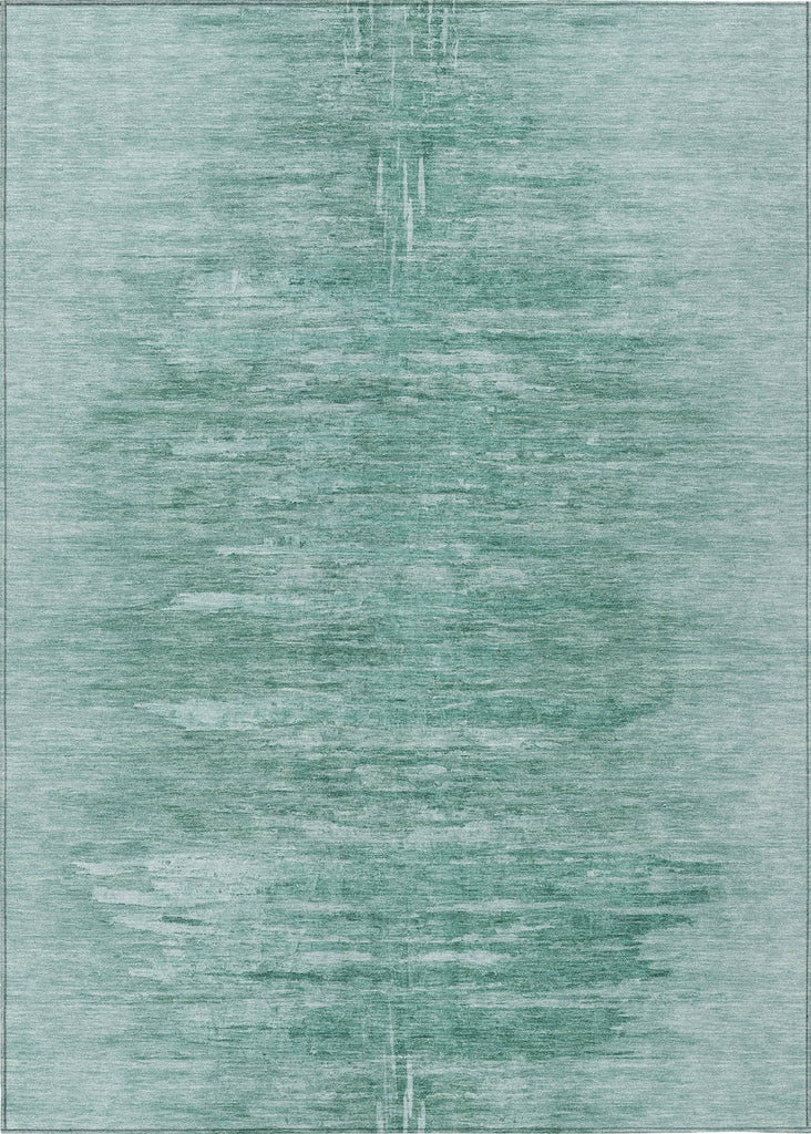 Piper Looms Chantille Modern ACN806 Aqua Machine Washable Area Rug main image