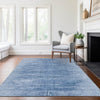 Piper Looms Chantille Modern ACN806 Blue Machine Washable Area Rug Lifestyle Image Feature