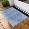 Piper Looms Chantille Modern ACN806 Blue Machine Washable Area Rug Scatter Outdoor Lifestyle Image Feature