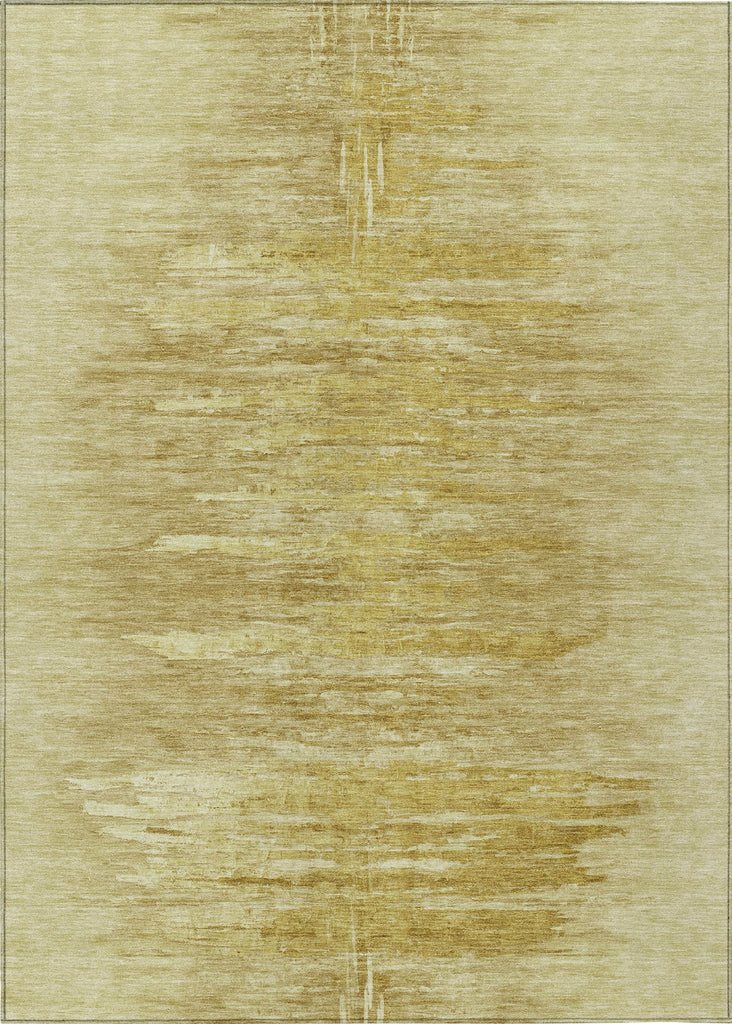 Piper Looms Chantille Modern ACN806 Gold Machine Washable Area Rug main image