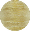 Piper Looms Chantille Modern ACN806 Gold Machine Washable Area Rug Round Main Image