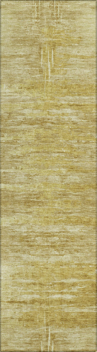 Piper Looms Chantille Modern ACN806 Gold Machine Washable Area Rug Runner Main Image