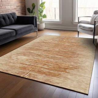 Piper Looms Chantille Modern ACN806 Salmon Machine Washable Area Rug Lifestyle Image Feature