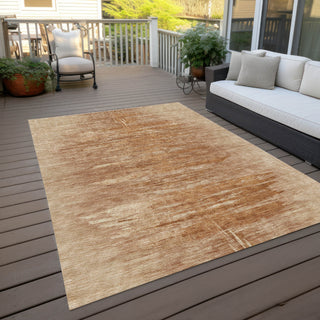 Piper Looms Chantille Modern ACN806 Salmon Machine Washable Area Rug Outdoor Lifestyle Image Feature