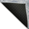 Piper Looms Chantille Medallions ACN808 Blue Machine Washable Area Rug Backing Image