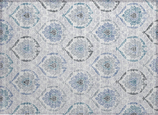 Piper Looms Chantille Medallions ACN808 Blue Machine Washable Area Rug Scatter Main Image