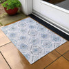 Piper Looms Chantille Medallions ACN808 Blue Machine Washable Area Rug Scatter Outdoor Lifestyle Image Feature